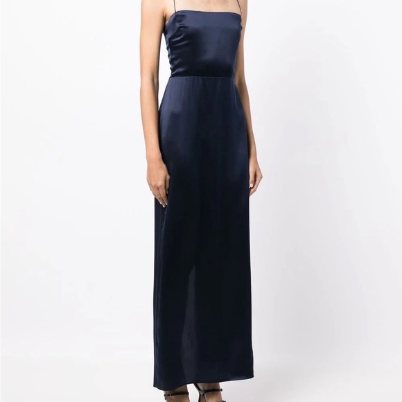 Reformation Dresses & Skirts - Reformation Frankie Silk Gown Navy